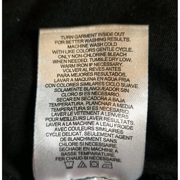 Jones New York Womens Large Crochet Top Blouse Black Bohemian Small 3/4 Sleeve - Picture 10 of 10